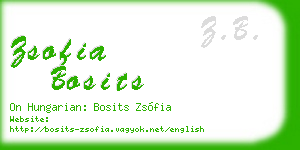 zsofia bosits business card