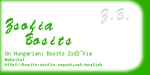 zsofia bosits business card